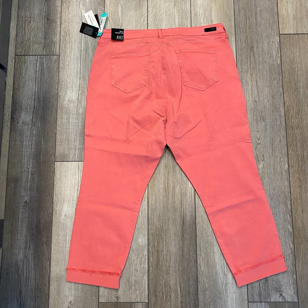 NWT Women's Kut From The Kloth soft coral jeans 20W - Picture 2 of 8